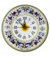 Orologio in ceramica decoro deruta