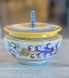 Biscottiera in ceramica decoro deruta
