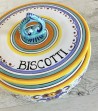 Biscottiera in ceramica dipinta a mano