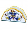 Porta tovaglioli in ceramica dipinta  a mano