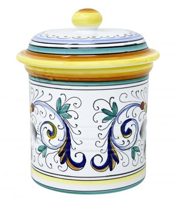 Porta aglio in  ceramica lato posteriore