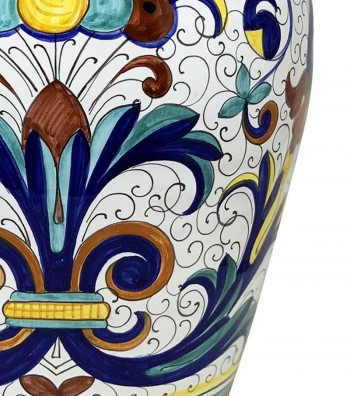 Portaombrelli in ceramica decoro "Deruta"