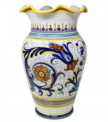 Portaombrelli in ceramica decoro "Deruta" immagine per intero