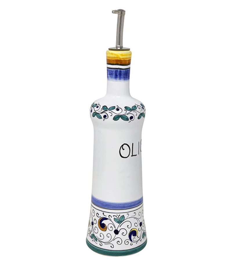 Oliera in ceramica dipinto a mano