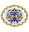 Vassoio smerlato in ceramica