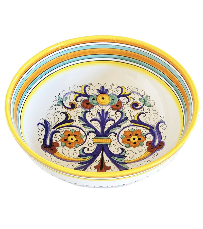 Insalatiera in ceramica decoro deruta