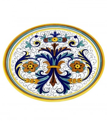 Piatto in ceramica tondo made in deruta