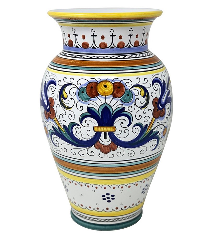 Ceramic vase made in deruta