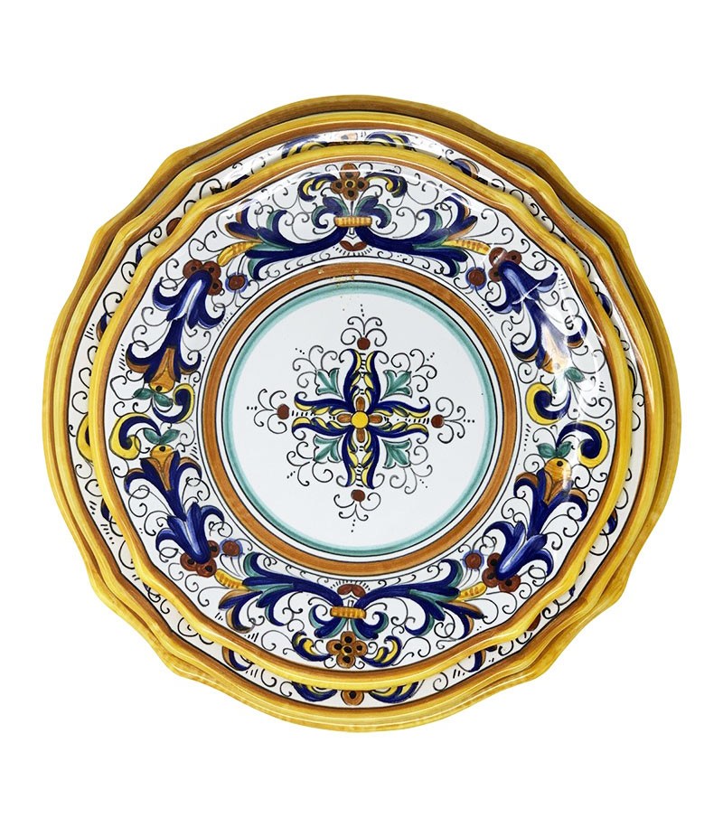 Servizio piatti decorati a mano
