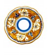 Piatto fondo Smerlato decoro Tartaruga Arancio - Ceramica Artistica Falcone